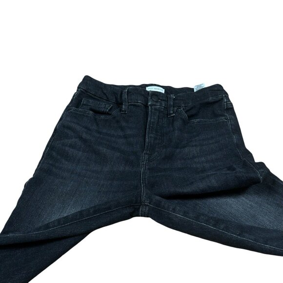 GOOD AMERICAN Good Legs Jeans 8/29 Skinny Black218 Wash Raw Hem Style GL336BT - Picture 6 of 14